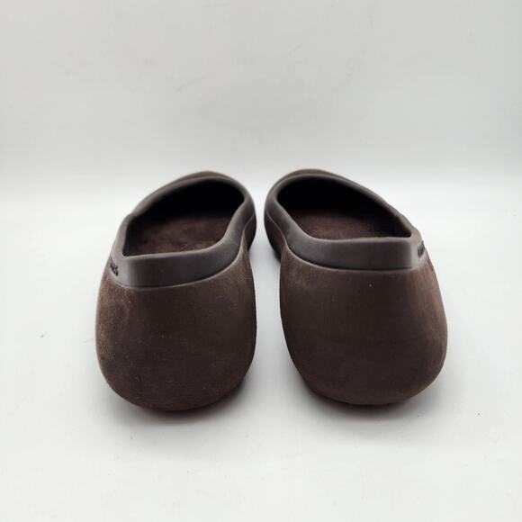 Crocs Mammoth Flats Womens Size 8 Brown Ballet Fur Lined Slip On Casual Neutral - Picture 4 of 10